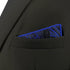 S&W SHLAX&WING Ties for Men Blue Navy Paisley Matching Pocket Square Only...