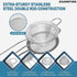 Stainless Steel Small Strainer Fine Mesh Strainer, Mini Cocktail Strainer For Cocktails Tea Herbs Coffee & Drinks, Tea Strainer with Handle, Rust ...