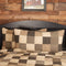 VHC Brands Kettle Grove King Sham 21x37 Primitive Country Patchwork Design, Country Black and Creme...