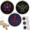 Louise Maelys 3 Set Tarot Embroidery Kits for Beginners with Moon Butterfly dragonfly and moth pattern,Adults Starter Cross Stitch Kit DIY Needlep...