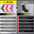 Ankle Brace for Women, Men, Plantar Fasciitis Relief, Achilles Tendonitis Brace for Sprained Foot, Ankle Compression Sleeve with Strap Black L...