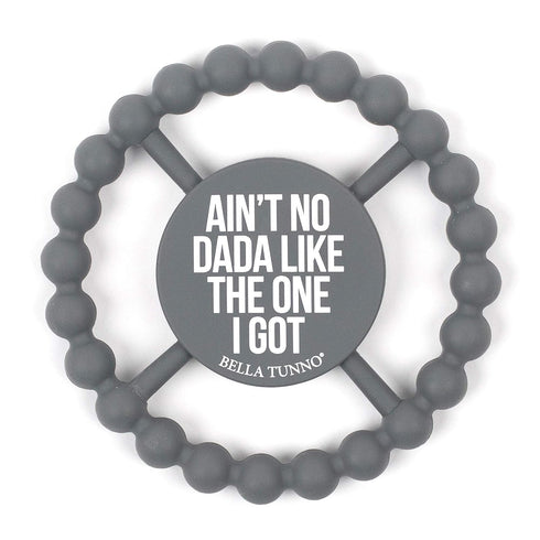 Bella Tunno Happy Teether – Soft & Easy Grip Baby Teether Toy, Silicone Teether Ring to Help Soothe Gums, Non-Toxic and BPA Free, Dada...