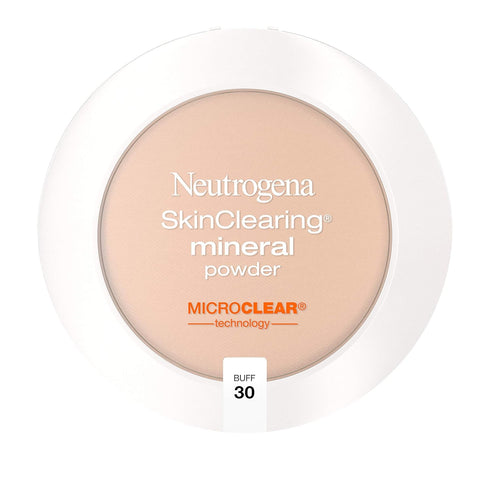 Neutrogena SkinClearing Mineral Acne-Concealing Pressed Powder Compact, Shine-Free & Oil-Absorbing Makeup with Salicylic Acid to Cover, Treat & Pr...