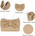 Women Straw Bow Purse Summer Beach Bag Woven Clutch Bag Vacation Tote Party Handbags Wedding Formal 2024 New...