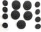 13 Jet Black Buttons Sets for Dress or Blazers -Jet Glass Cord Design Glass Buttons...