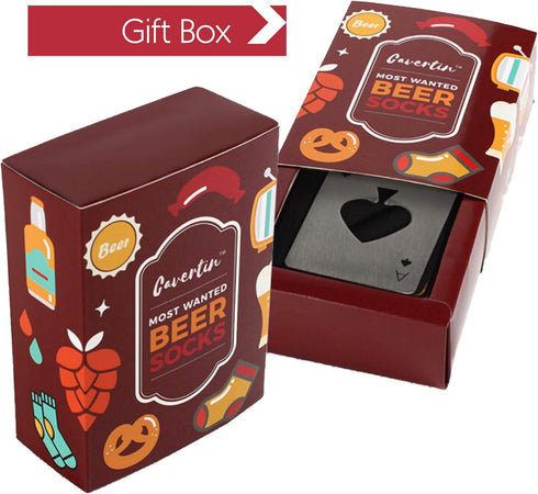 Cavertin Novelty Beer Socks and Bottle Opener, Fathers Day Beer Gifts for Men...