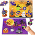 2Pcs Halloween Wooden Peg Puzzles, Halloween Toys for Toddlers Educational Puzzle Kids Halloween Party Favors Halloween Basket Stuffers Fillers Fa...