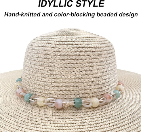 Hat Band for Womens Cowboy Hat, Hand Made Replaceable Fedora Hat Belt for Men Panama Hat...