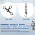Fishing Hooks Bobbers Tackle Kit, 200pcs Basic Fishing Tackle Box Set Include Fishing Hooks Bobbers Weights Snap Swivels Freshwater Terminal Tackl...