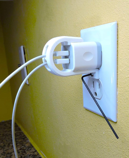 for Ailkin and FiveBox dual chargers - Secures charger to outlet via security screw...