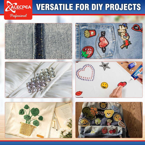 3Pack 60ML Fabric Glue, Strong Fabric and Leather Adhesive, Waterproof Fabric Glue Permanent Clear Washable for All Fabrics, No Sew Solution, Wash...