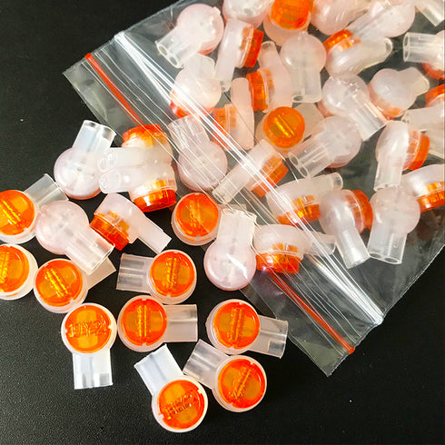 LIUJINCAN 100PCS UY2 K2 Network Cable Connectors, Telephone Wire Gel-Filled Connectors Waterproof Button...
