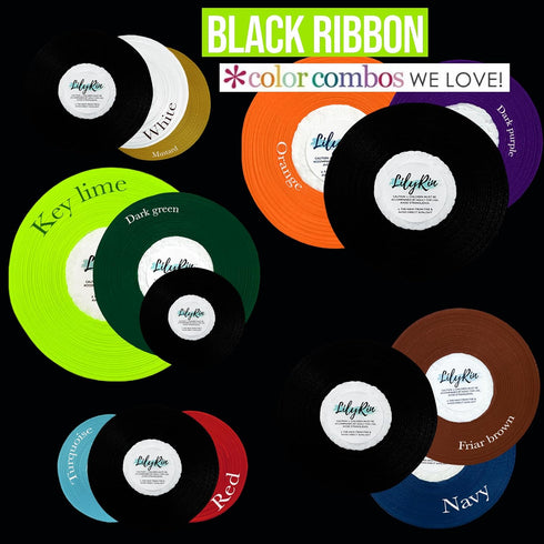 Black Ribbon 1/4 Inches 36 Yards Satin Roll Perfect for Scrapbooking, Art, Halloween, Wreath, Corset, Floral, Packing Birthday, Wrapping Christmas...