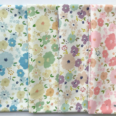 8pcs 18x22inches (46x56cm) Cotton Fabric Floral Pre-Cut Quilt Squares Fat Quarters Fabric Bundles for Sewing & Quilting, Multicolor...