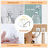 Mlici 24 Pack Clear Self-Adhesive Wall Hooks, 30lbs Heavy-Duty Sticky Hooks for Kitchen Bathroom, Without Nails Reusable Utility Hooks for Hanging...
