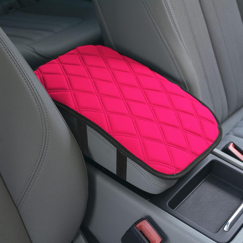 FH Group Diamond Pattern Neosupreme Center Console Pad Water-Resistant Black Seat Box Cover Protector fits Most Cars, SUVs, and Trucks Pink...