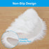 Molain Faux Fur Chair Pad 12 inch Round Cover Seat Cushion Pad Carpet Mat Soft Fluffy Area Rug for Seat Pad Couch Pad,Photographing Background of ...