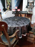 Black Lace Tablecloth Round Overlay with Spider Web and Mat for Halloween Party,Easter,Fireplace and Mantle Cover Decoration (Round 70", Black)...