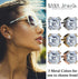 NANA Jewels Asscher Cut 14K Solid Gold Posts & Sterling Silver Simulated Diamond Stud Earrings 0.75 to 4.00ctw CZ...