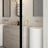 1Pair Round Glass Sliding Door Handle Stick-on Fixing Screwless Back-to-Back Shower Pulls Barn Pocket Door Sliding knobs (Gold Paste Fixed)...