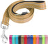 Reflective Nylon Dog Leash for Walking,Strong Dog Leash with Padded Handle for Medium and Large Dogs,4 FT,Camel...