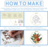 FREEBLOSS 4 Pack Embroidery Starter Kit, Books Embroidery Set for Beginners Flower Embroidery Kit Full Range of Cross Stitch Supplies includes Emb...