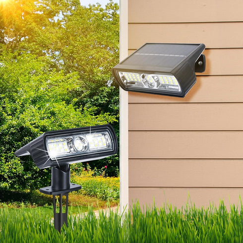Toodour Solar Spot Lights Outdoor, 2 Pack Solar Lights Outdoor with 2 Modes, Waterproof Solar Powered Flood Lights Landscape Lighting for Yard Gar...