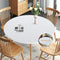 Obstal Fitted Round Table Cloth, Reversible Waterproof Stain Resistant Elastic Stretch Tablecloth, Wipe Clean Table Cover for Outdoor/Indoor Use, ...
