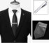 Classic Style Men's Tie Clips, Viaky Neck Ties Necktie Bar Pinch Clip with Gold Silver Black 3 Tone, Best Gifts for Your Father, Lover and Friends...