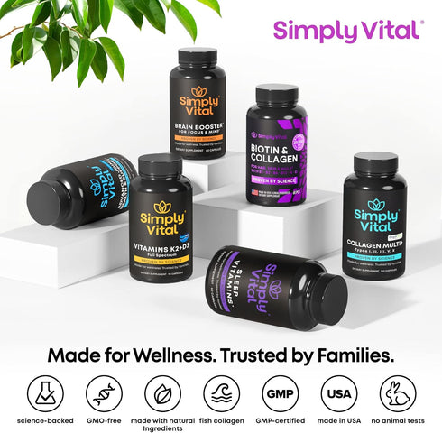Biotin Vitamins for Hair, Skin & Nails - Biotin 5000mcg, Keratin & Collagen - Hair Supplement for Women & Men with Marine Collagen Peptides & B Co...