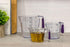 Colourworks Measuring Jug Set, 3-Piece Plastic Measuring Jug with 200, 400 and 900ml Jugs, Purple...