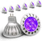 ALIDE Purple MR16 GU5.3 Led Bulbs 5W,20W 35W 50W Halogen Equivalent,12V Low Voltage MR16 Led Purple Bulbs for Halloween Outdoor Landscape Yard Gar...