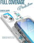 ENCASED Magnetic Case Designed for iPhone 14 with Screen Protector - Compatible with MagSafe Phone Accessories (Blue Butterfly)...