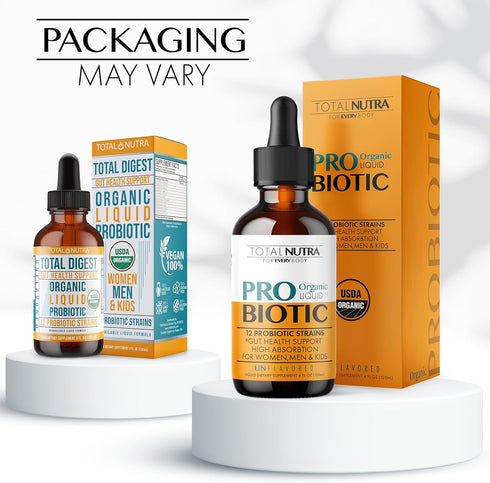 Liquid Probiotic for Women Men & Kids – USDA Organic Acidophilus Probiotic Liquid & Alfalfa Blend – Vegan Probiotic for Gut Health – Dairy, Gluten...