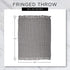 DII Diamond Throw Collection Cotton Woven, 50x60, Gray...