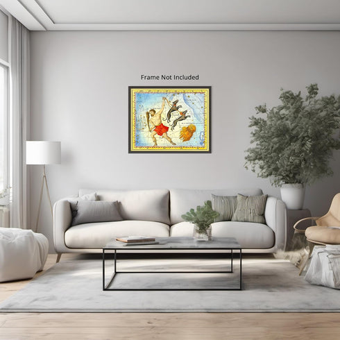 Posterizer 1 pcs-1776 Comae Berenices Bootes-star chart-Astrology & Zodiac Art-Astronomy & Celestial Art-Gift for Steampunk and Astrology Lovers- ...