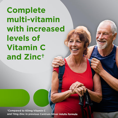 Centrum Silver Multivitamin for Adults 50 Plus, Multivitamin/Multimineral Supplement, Vitamin D3, B-Vitamins, Gluten Free, Non-GMO Ingredients, Su...