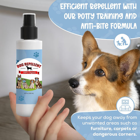 Organic Sprays - Trains Your Pet Where Not to Urinate, No More Marking, No Chew Spray for Puppies, Anti Chew Spray, Help stop unwanted dog behavio...