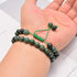 NCB 200PCS 8mm Natural Green Moss Agate Gemstone Round Spacer Loose Beads for Jewelry Making with Crystal Stretch Cord (Green Moss Agate, 8mm 200B...