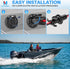 MICTUNING Trolling Motor Plug and Receptacle 12V Quick Connect Socket Compatible With Minn Kota Marine Boat Kayak, 2 Wire 8 Gauge Male Female Trol...