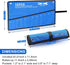 1 Piece 12 Pockets Metric Wrench Tool Roll Up Pouch Utility Heavy Duty Canvas Tool Organizers Bag Blue...