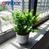 OFFIDIX Mini Artificial Eucalyptus Plants with Vase for Office Desk,Fake Plant with Plastic Pots for Home,Shower Room Decoration (Green)...