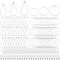 YaeYur 372Pcs Beading Hoop Earrings for Jewelry Making Earring Finding Hypoallergenic Teardrop Round Beading Hoop Earring Hooks and Backs Open Jum...