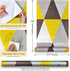 8630 Geometric Triangle Peel and Stick Wallpaper Yellow/Gray Removable Diamond Self Adhesive Contact Paper Shelf Liner for Office Background Furni...
