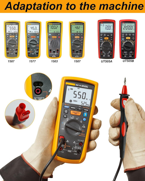 TP165X PRO Upgraded Version Remote Control Probe with Test Button ? with Switch,Use for Megohmmeter Insulation Resistance Tester?Replacement for F...