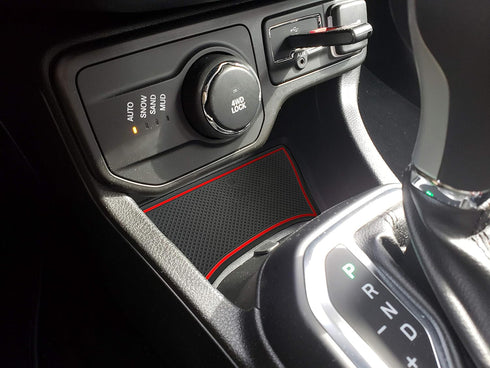 auovo Cup Holder Insert Liner Coaster Anti Dust Mats for Renegade Accessories 2018 2019 2020 2021 2022 2023 Custom Center Console Door Pads 18PCS ...