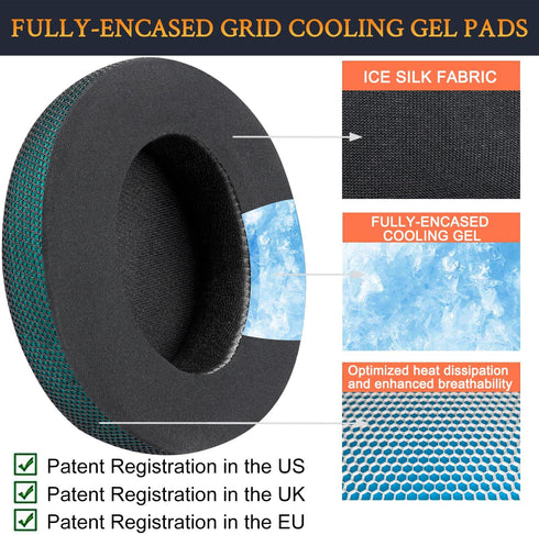 SoloWIT Cooling Gel Replacement Ear Pads Cushions for Beats Studio 2 & Studio 3 Wired & Wireless Headphones, Earpads with High-Density Noise Isola...