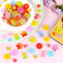 70 Pcs Mixed Candy Charms Soft Jelly Sugar Resin Flatback Beads Pendants Mini Assorted Jelly Buttons Heart Star Candy Bear Doughnut Shaped Charm w...