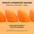 Real Techniques Miracle Complexion Sponge Set 4 Pack, Makeup Blender Sponge For Liquid & Cream Makeup, Buildable Coverage, Foundation Sponge For N...