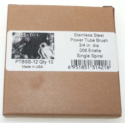 SCS-Tool 3/4 in Stainless Power Tube Brush 10 packL8...